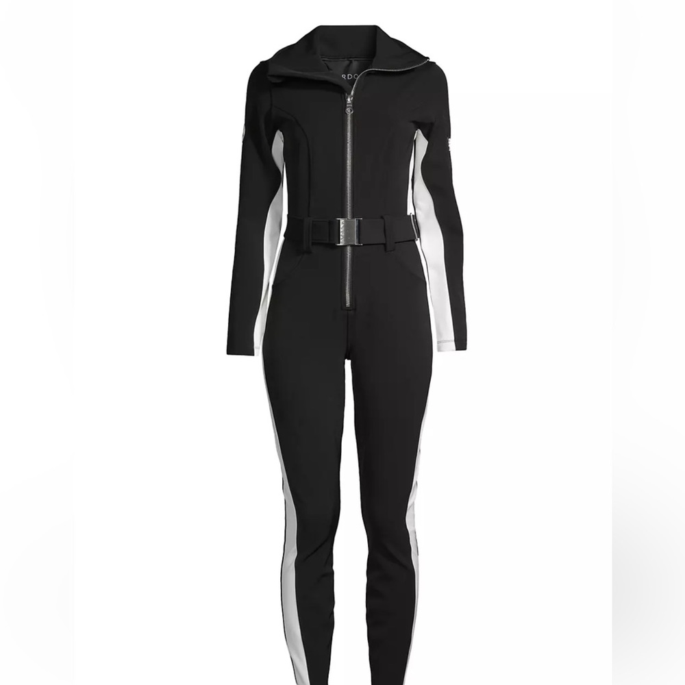 Cordova Belted Stripe strech ski suit